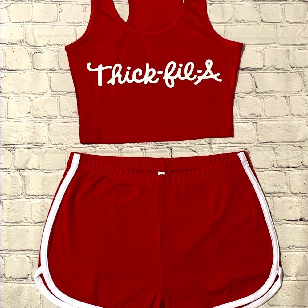 THICK FILA WINE RED RACER BACK SET